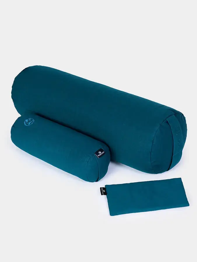 Yoga Studio Organic Meditation Bolster & Eye Pillow Set - Relax - Image 12