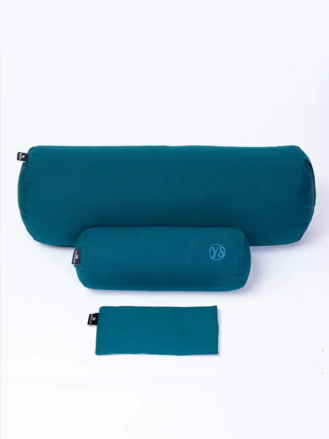 Yoga Studio Organic Meditation Bolster & Eye Pillow Set - Relax - Image 13