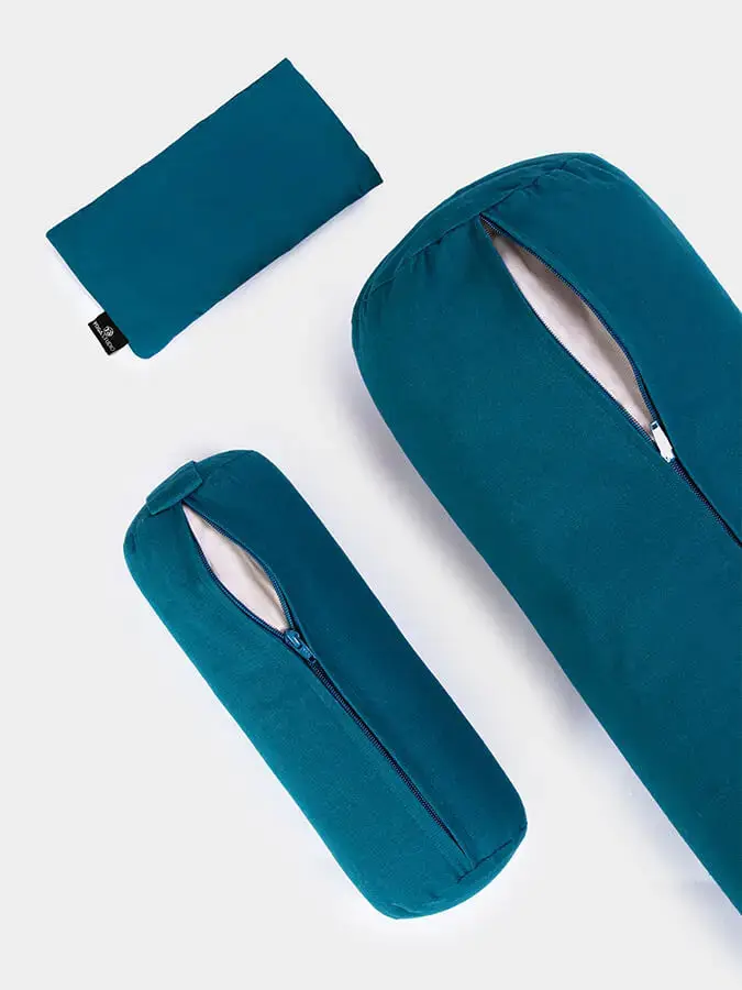 Yoga Studio Organic Meditation Bolster & Eye Pillow Set - Relax - Image 14