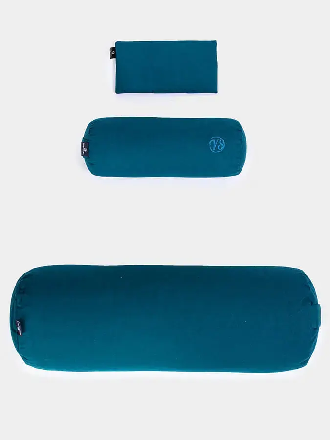 Yoga Studio Organic Meditation Bolster & Eye Pillow Set - Relax - Image 15