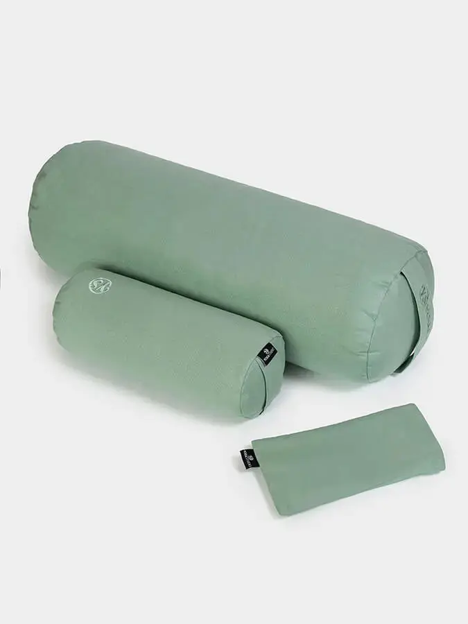 Yoga Studio Organic Meditation Bolster & Eye Pillow Set - Relax - Image 2