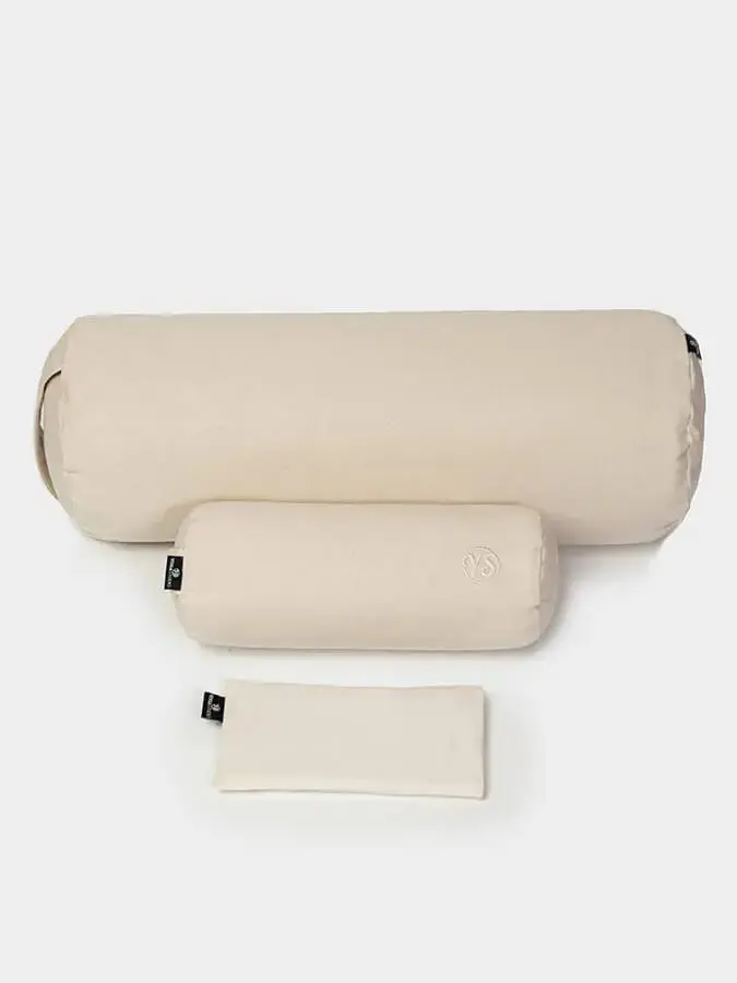 Yoga Studio Organic Meditation Bolster & Eye Pillow Set - Relax - Image 8