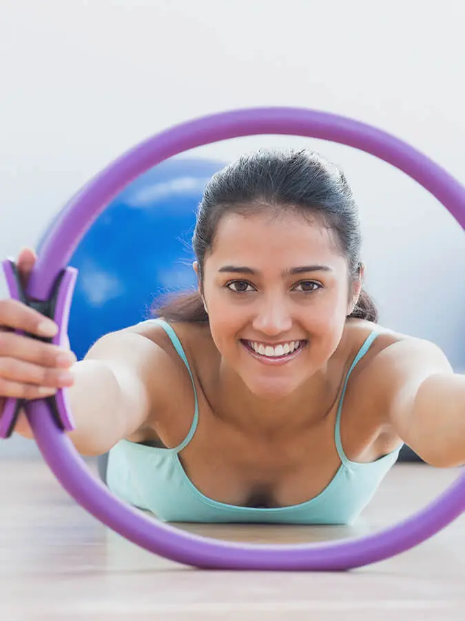 Yoga Studio Pilates Resistance Ring With Double Handle - Image 3