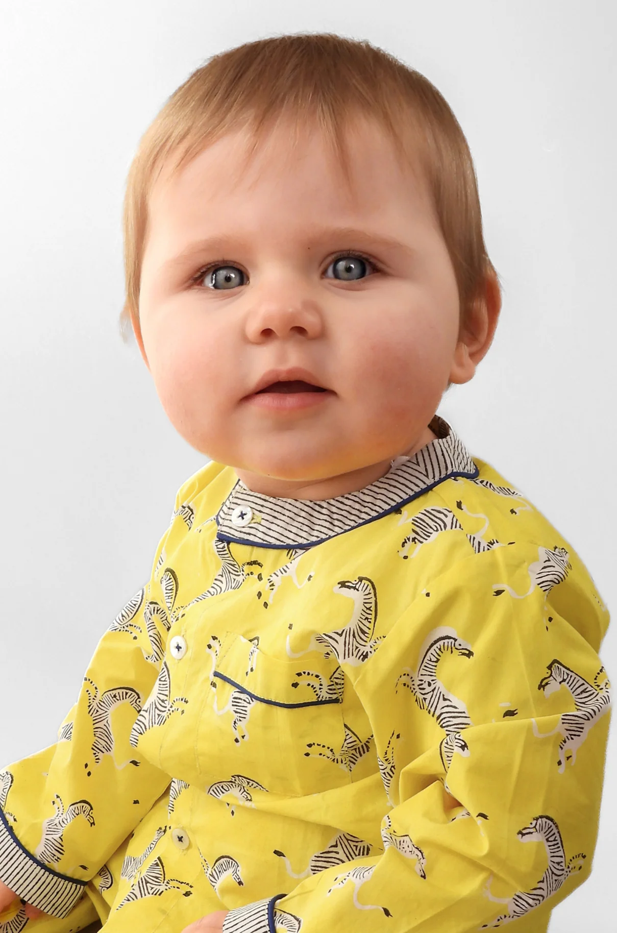 zebra strides - organic cotton baby pyjama set - Image 2